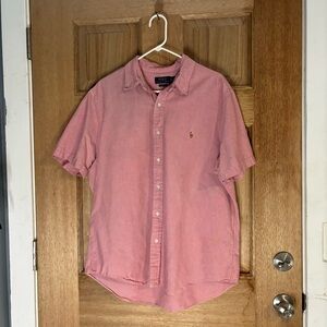 Ralph Lauren Pink Casual Button‎ Down Shirt size XL